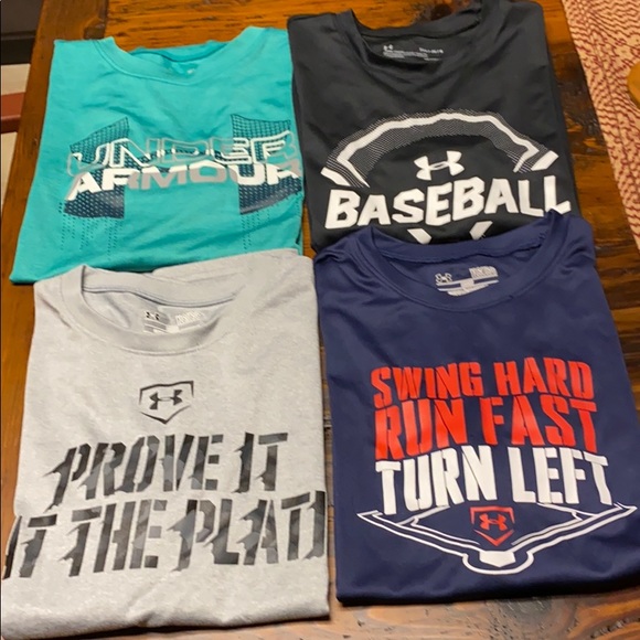 Under Armour Other - Boys, YLg, UNDER ARMOUR, Short Sleeve Heat Gear Ts